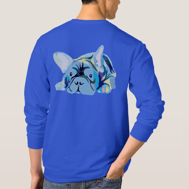 T-shirt Blue Bulldog (Dos)