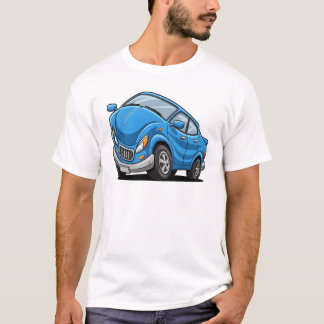 T-shirt Blue Cartoon Car