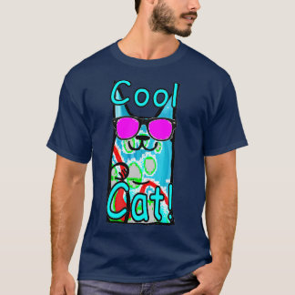 T-shirt Blue Cat Cool 2022