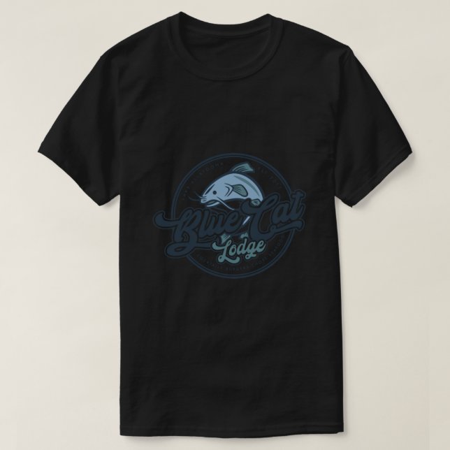 T-shirt Blue Cat Lodge - Lake Allatoona Est.2017 Classic (Design devant)