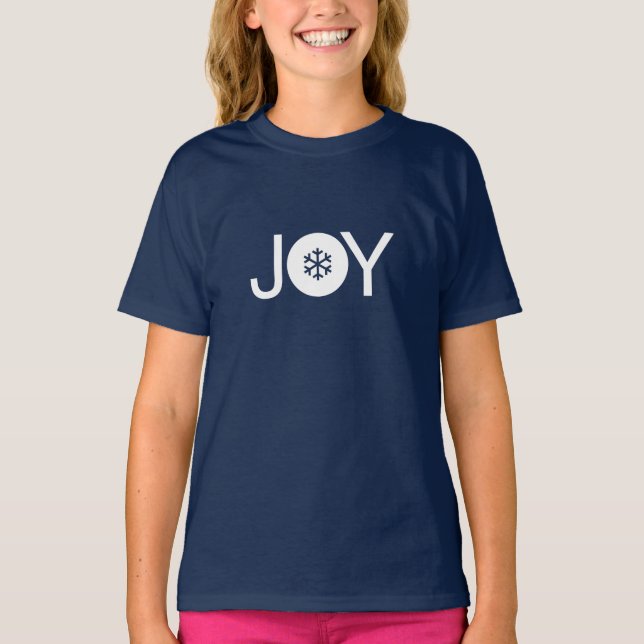 T-shirt Blue Christmas Joy pour enfants (Devant)