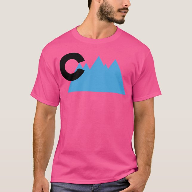 T-shirt Blue Colorado Mountains Active (Devant)