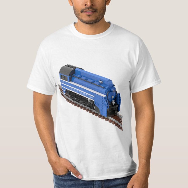 T-shirt Blue Compressed Air Locomotive (Devant)