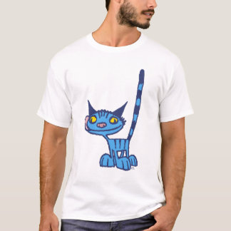 T-shirt Blue Cute et Cool Kitty
