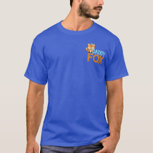 T-shirt Blue Daddy Fox Wild One Woodland Anniversaire T-sh