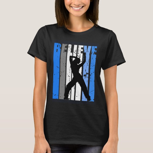 T-shirt Blue Dance Team Dancing Dancer Believe Motivating  (Devant)