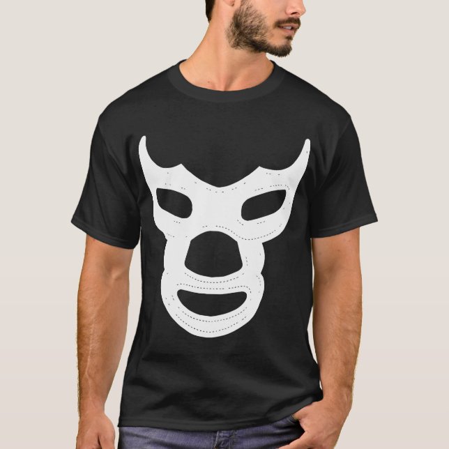 T-shirt Blue Demon Tee mexicaine Luchador El Santo Lucha L (Devant)