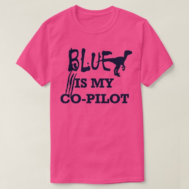 T-shirt Blue est mon copilote (Design devant)