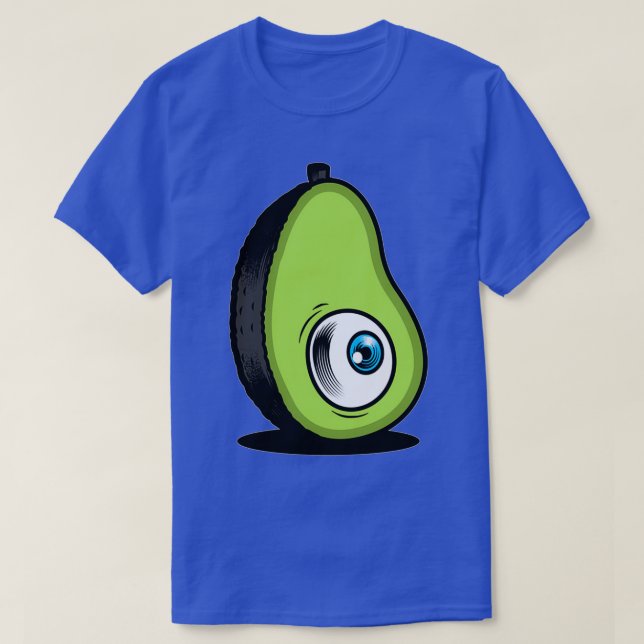 T-shirt Blue Eye Avocado Fruit Slice Bio et santé F (Design devant)