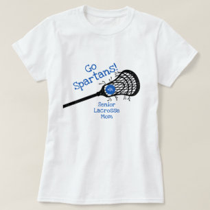 T-shirt Blue Go Team Lacrosse