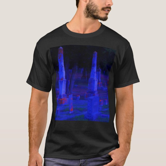 T-shirt Blue Grave Yard (Devant)