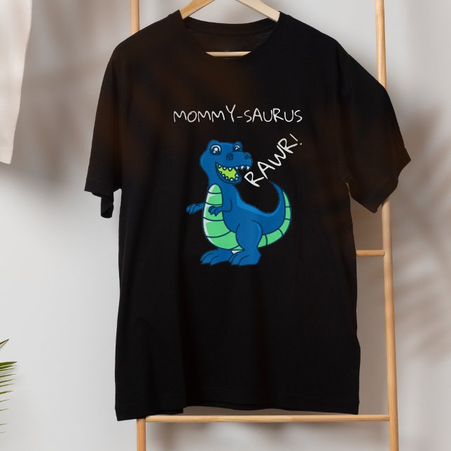 T-shirt Blue Green Dinosaur Anniversaire Maman d'anniversa (Blue Green Dinosaur Birthday Mom of birthday Boy T-Shirt)