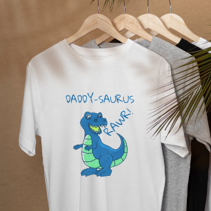 T-shirt Blue Green Dinosaur Anniversaire papa d'anniversai