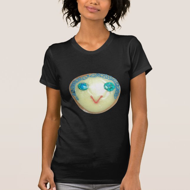 T-shirt Blue Hair Emoji Art Imprimer/Graphique (Devant)