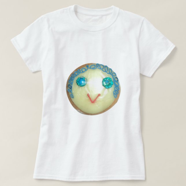 T-shirt Blue Hair Emoji Art Imprimer/Graphique (Design devant)