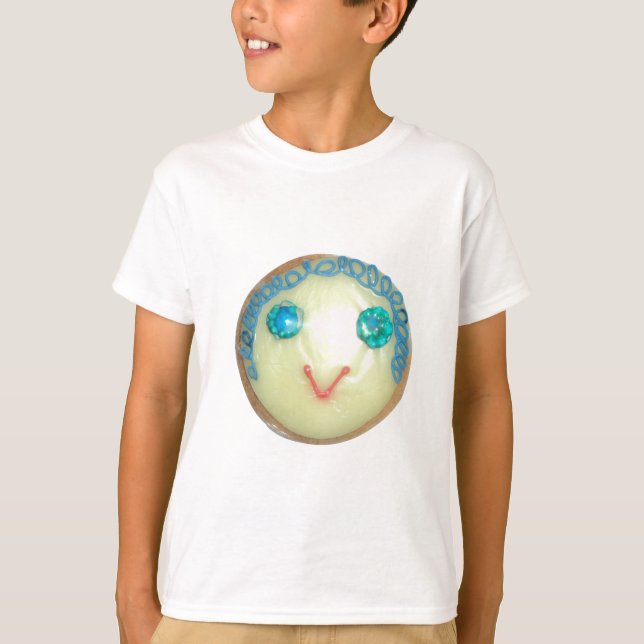 T-shirt Blue Hair Emoji Art Imprimer/Graphique (Devant)
