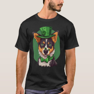 T-shirt Blue Heeler shamrock Jour de la Saint Patrick aust