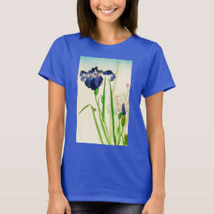 T-shirt Blue Iris - imprimé japonais aquarelle