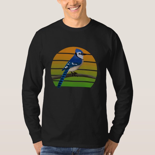 T-shirt Blue Jay Bird Birder Bird Birdwatcher Animal Biolo (Devant)