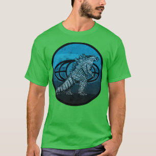 T-shirt Blue Kaiju King