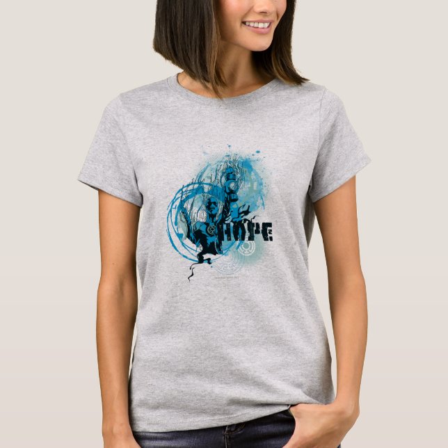 T-shirt Blue Lantern Graphic 3 (Devant)