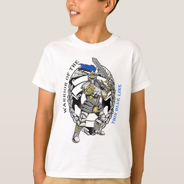 T-SHIRT BLUE LINE MINCE (Devant)