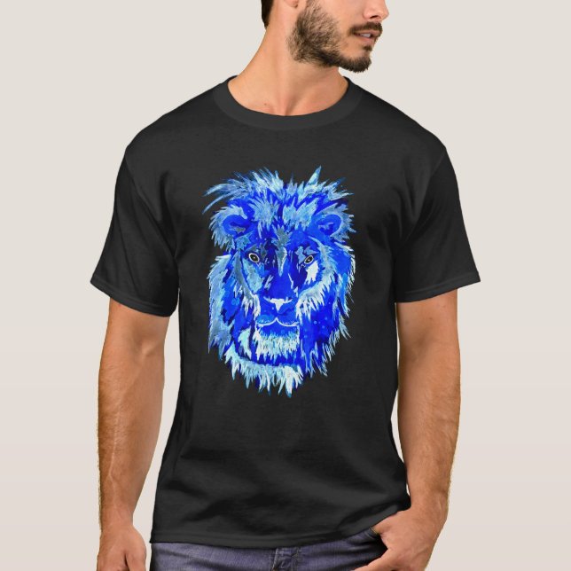 T-shirt Blue Lion Spirit (Devant)