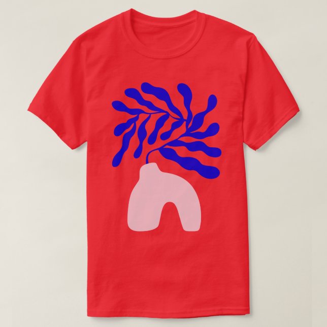 T-shirt Blue Matisse Ferns II (Design devant)