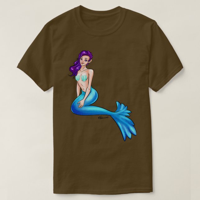 T-shirt Blue Mermaid (Design devant)