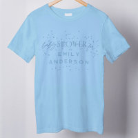 Blue Modern Arc en ciel et étoiles Baby shower ble