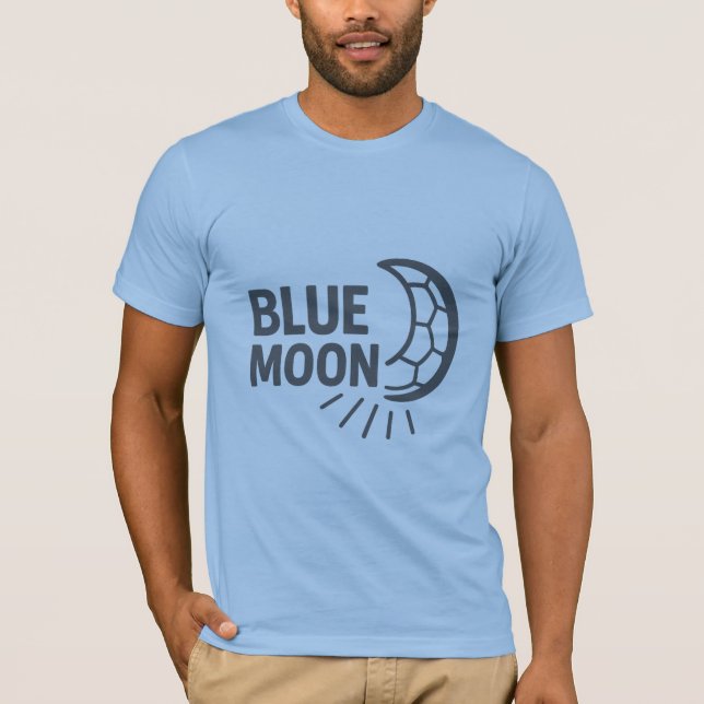 T-shirt Blue Moon Rising Bella+Canvas Jersey Court (Devant)