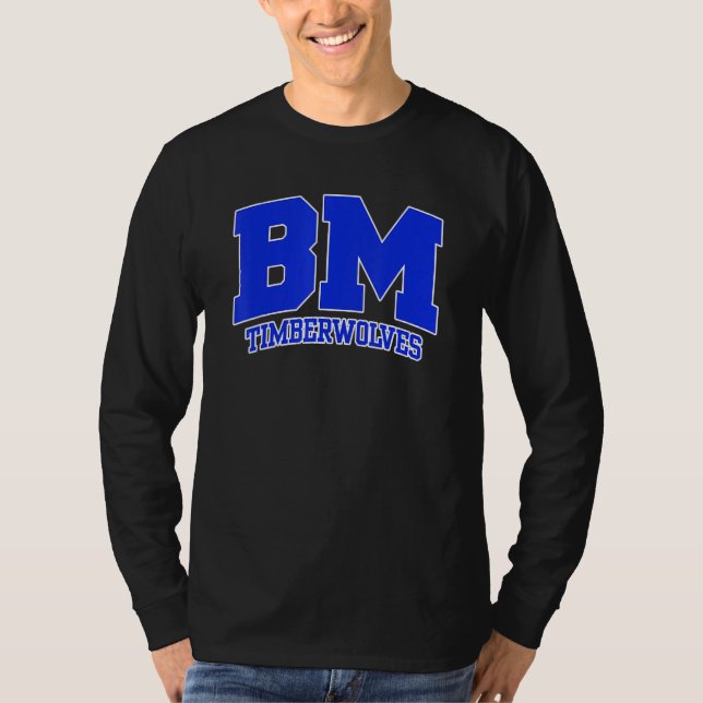 T-shirt Blue Mountain Community College Timberwolves 01 (Devant)