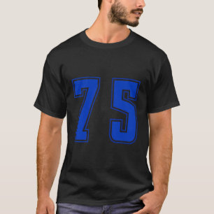 T-shirt Blue Number 75 Team Junior Sports numérotés Unifor