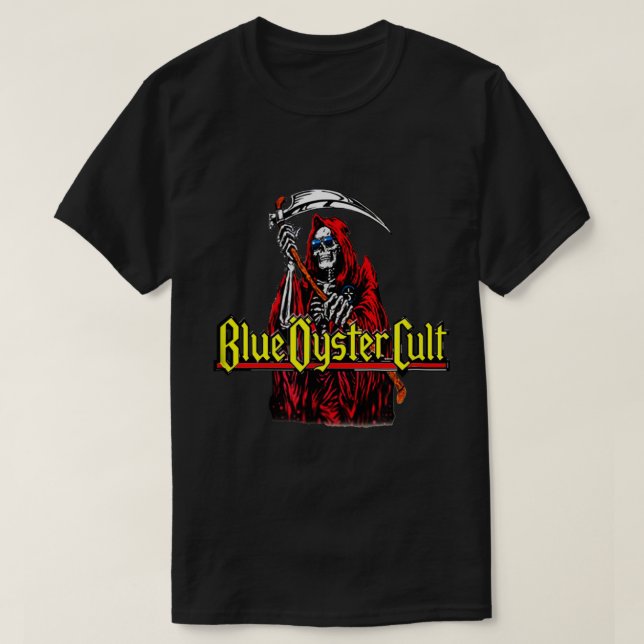 T-shirt Blue Oyster Cult music Rock band Ecelna Essential (Design devant)