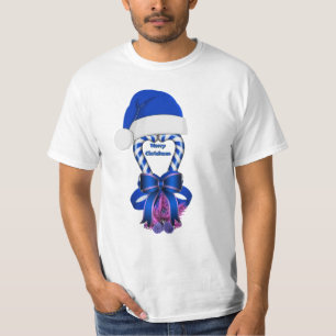 T-shirt Blue Peppermenthe Sucre de canne de Noël