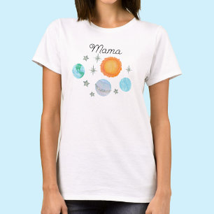 T-shirt Blue Premier Voyage Autour Du Soleil Mama 1er anni