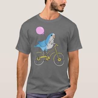 T-shirt Blue Quaker à vélo Funny Parrot propriétaire Anima