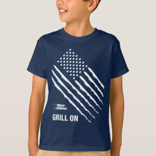T-shirt Blue Rhino "American Flag : Grill On" Kid's