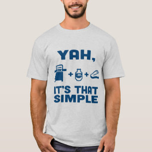 T-shirt Blue Rhino "Yah, It's That Simple" Hommes