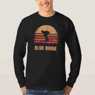T-shirt Blue Ridge Georgia Skier Ga Vintage Ski À 80s