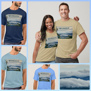 T-shirt Blue Ridge Mountains High on Mountain Air