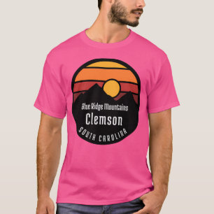 T-shirt Blue Ridge Mountains Ville De Clemson South Caroli