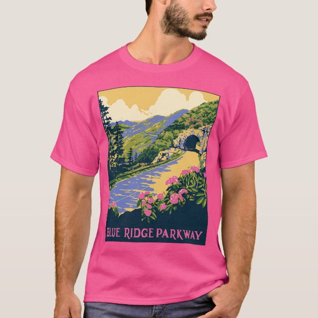 T-shirt Blue Ridge Parkway (Devant)