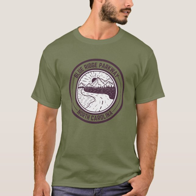 T-shirt Blue Ridge Parkway Pittoresque Byway Virginia Nort (Devant)