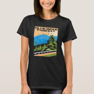 T-shirt Blue Ridge Parkway Vintage WPA Parc national Poste