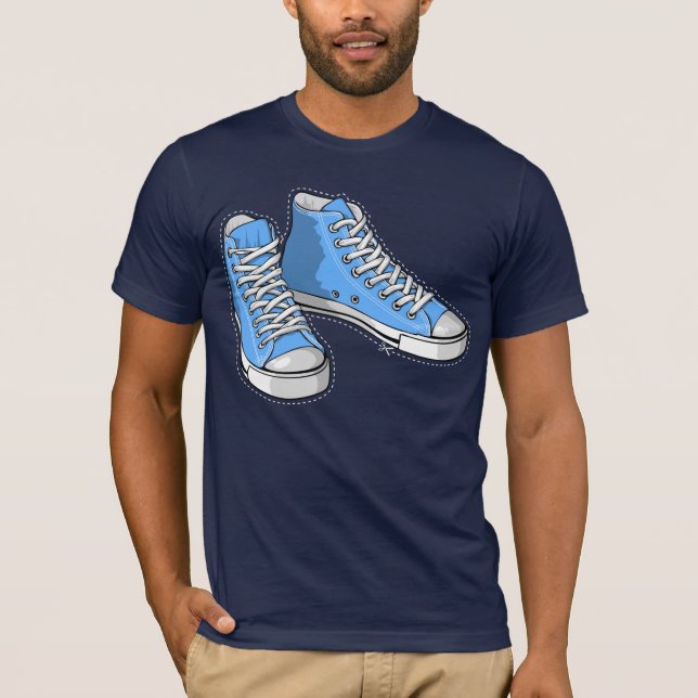 T-shirt Blue sneakers (Devant)