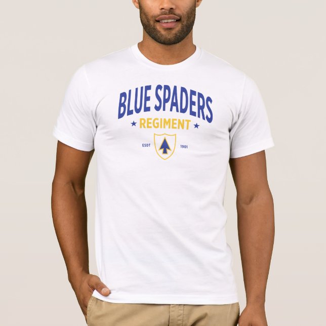 T-shirt Blue Spaders - 26e régiment d'infanterie (Devant)