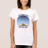 T-shirt Blue Sunset Mountain Custom Family Réunion Femmes (Devant)