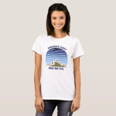 T-shirt Blue Sunset Mountain Custom Family Réunion Femmes (Devant entier)