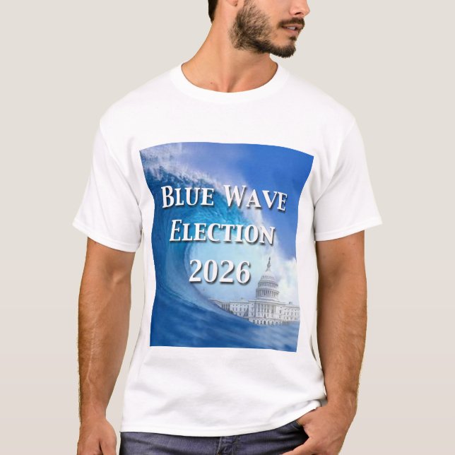T-shirt Blue Wave Election 2026 (Devant)